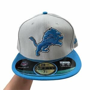 New Era NFL Detroit Lions On Field 5950 Hat 7 3/8